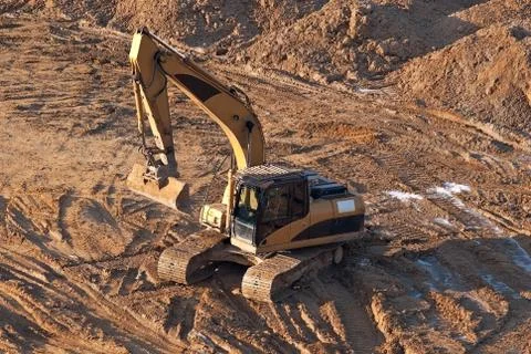 Excavatorl. Stock Photos
