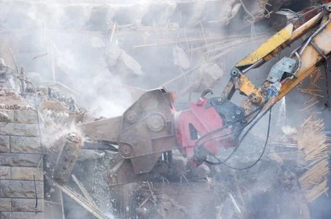 Excavators bite Stock Photos