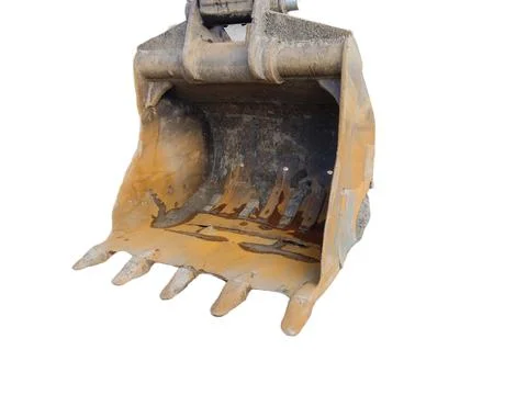 An excavator's bucket. Big machine 库存照片