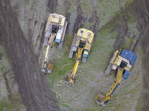 Excavators 库存照片