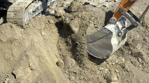 Excavators At Work, close up 動画素材 89209740