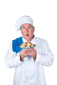 Exccited chef Stock Photos