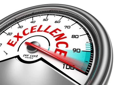 Excellence conceptual meter Illustrazione stock