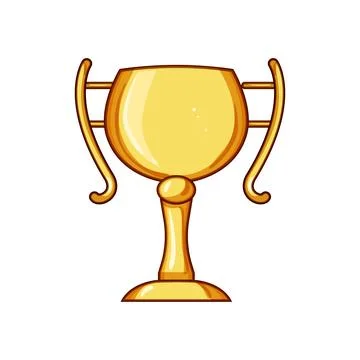 Excellence gold trophy cartoon vector illustration Stock Illustration