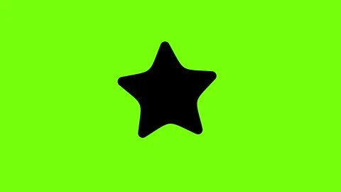 Excellence Star Hand Drawn Doodle Icon on Green Background Stock Footage 317564563