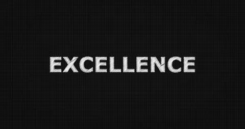 EXCELLENCE text on board Stock Illustration