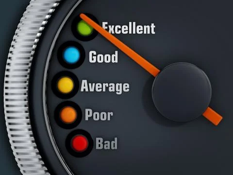 Excellency levels speedmeter Stock Illustration