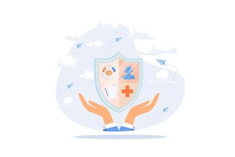 Excellent client support, reliable insurance assistance, social asst servic.. Stock Illustration