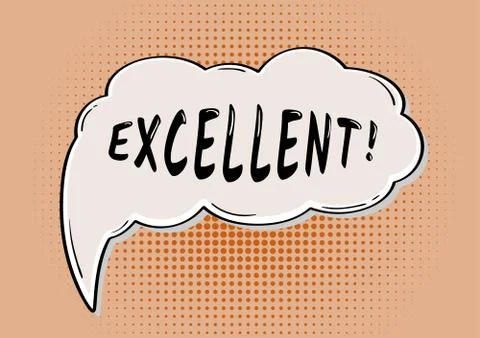 EXCELLENT comic bubble Stock Illustration