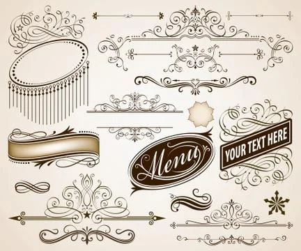 Excellent Decorative Frames Illustrazione stock