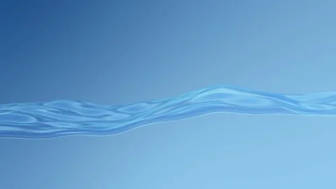 Excellent fluid motion. Waterline border. Slow motion. Looped animation. Stock Footage 128536588