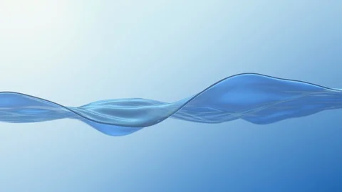 Excellent fluid motion. Waterline border. Slow motion. Looped animation. Vídeo Stock 129375035