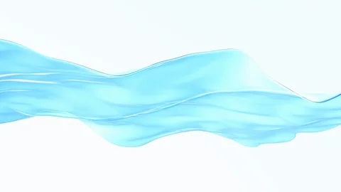 Excellent fluid motion. Waterline border. Slow motion. Looped animation. Stock-Footage 129697962