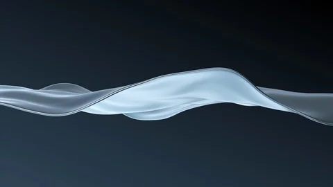 Excellent Liquid Silver Surface Movement. Waterline Border. Slow Motion. Looped Stock Footage 129376470