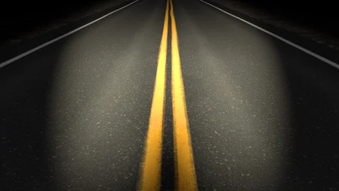 Excellent night road loop 動画素材 93420446