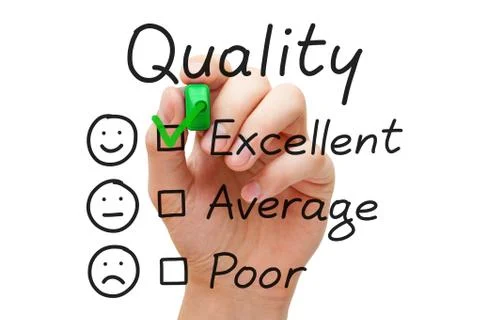 Excellent quality evaluation 스톡 사진