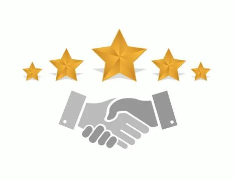 Excellent quality performance handshake concept 스톡 일러스트
