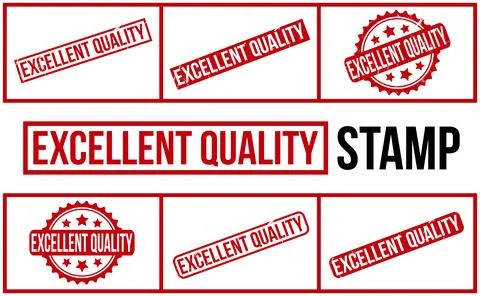Excellent Quality Rubber Stamp Set Vector Stock-Illustration
