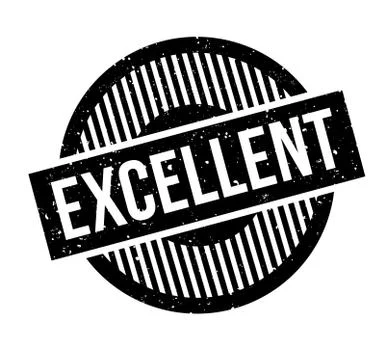 Excellent rubber stamp Stock Illustration