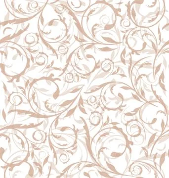 Excellent seamless floral background, pattern for continuous replicate Stock Illustration