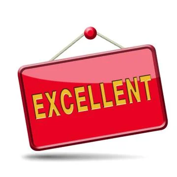 Excellent sign Stock Illustration
