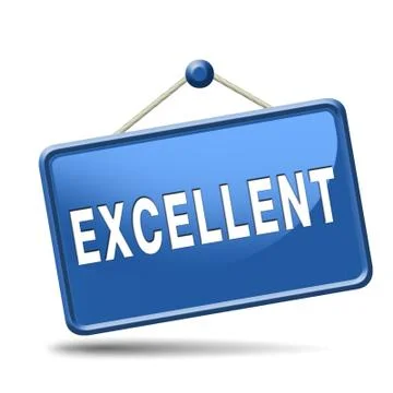 Excellent sign Stock Illustration
