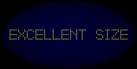 EXCELLENT SIZE Led Style Text with Glowing Dots Stock Illustration