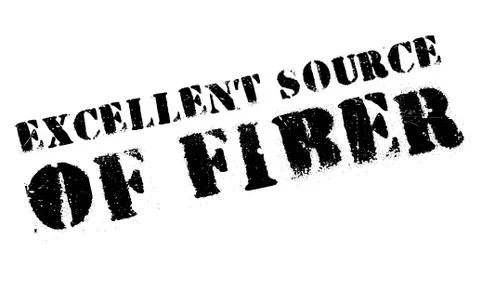 Excellent source of fiber stamp Stock Illustration