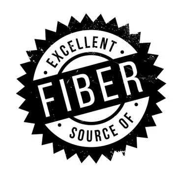 Excellent source of fiber stamp Stock Illustration