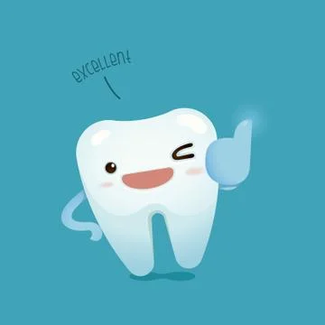 Excellent tooth Stock Illustration