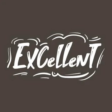 Excellent vector white on black hand drawn lettering positive quote. Calligraphy Stock Illustration