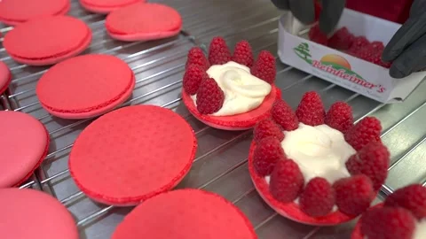 Exceptional macaron preparation process Stock Footage 218199122