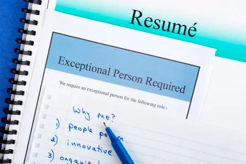 Exceptional person required Foto stock