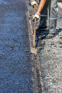 Excess asphalt 2 Stock Photos