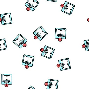Excess weight bariatric vector seamless pattern イラスト素材