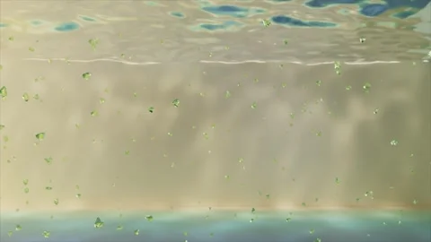 Excessive impurities and bacterial infection in the aqueous layer Stockbeeldmateriaal 345012718