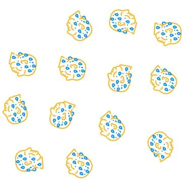 Excessive sweating vector seamless pattern flat Illustrazione stock