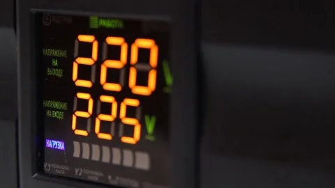 Excessive voltage values, power transformer preventing damage to utilities Video stock 82078282