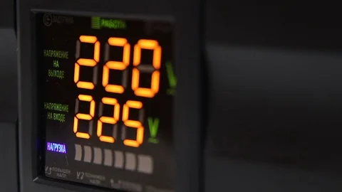 Excessive voltage values, power transformer preventing damage to utilities Video stock 82081224