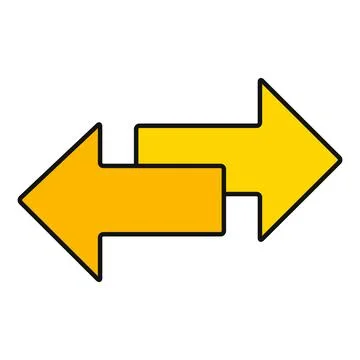 Exchange arrow transfer icon,swap web button design, move symbol vector illus イラスト素材