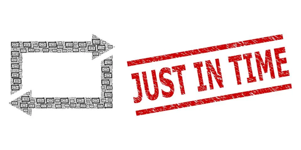 Exchange Arrows Recursion Composition of Exchange Arrows Icons and Distress Just Stock Illustration