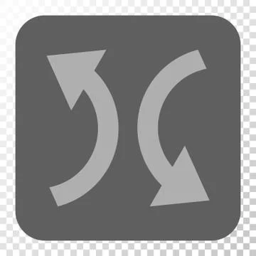 Exchange Arrows Rounded Square Button Stock Illustration