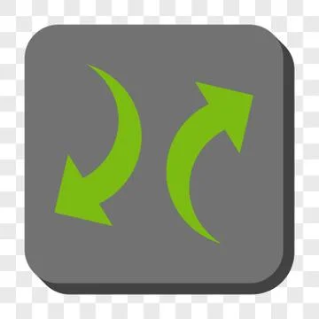Exchange Arrows Rounded Square Button Stock Illustration