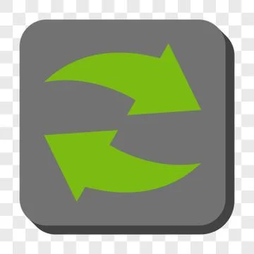 Exchange Arrows Rounded Square Button Stock Illustration