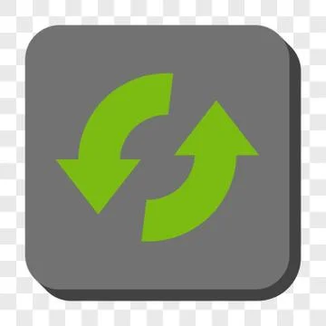 Exchange Arrows Rounded Square Button Stock Illustration