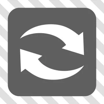 Exchange Arrows Rounded Square Button 스톡 일러스트