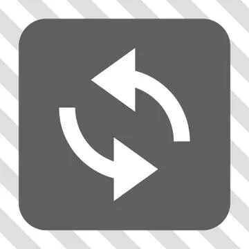 Exchange Arrows Rounded Square Button Stock Illustration