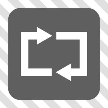 Exchange Arrows Rounded Square Button イラスト素材