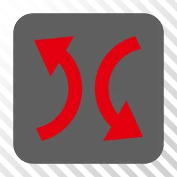 Exchange Arrows Rounded Square Button イラスト素材