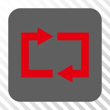 Exchange Arrows Rounded Square Button イラスト素材